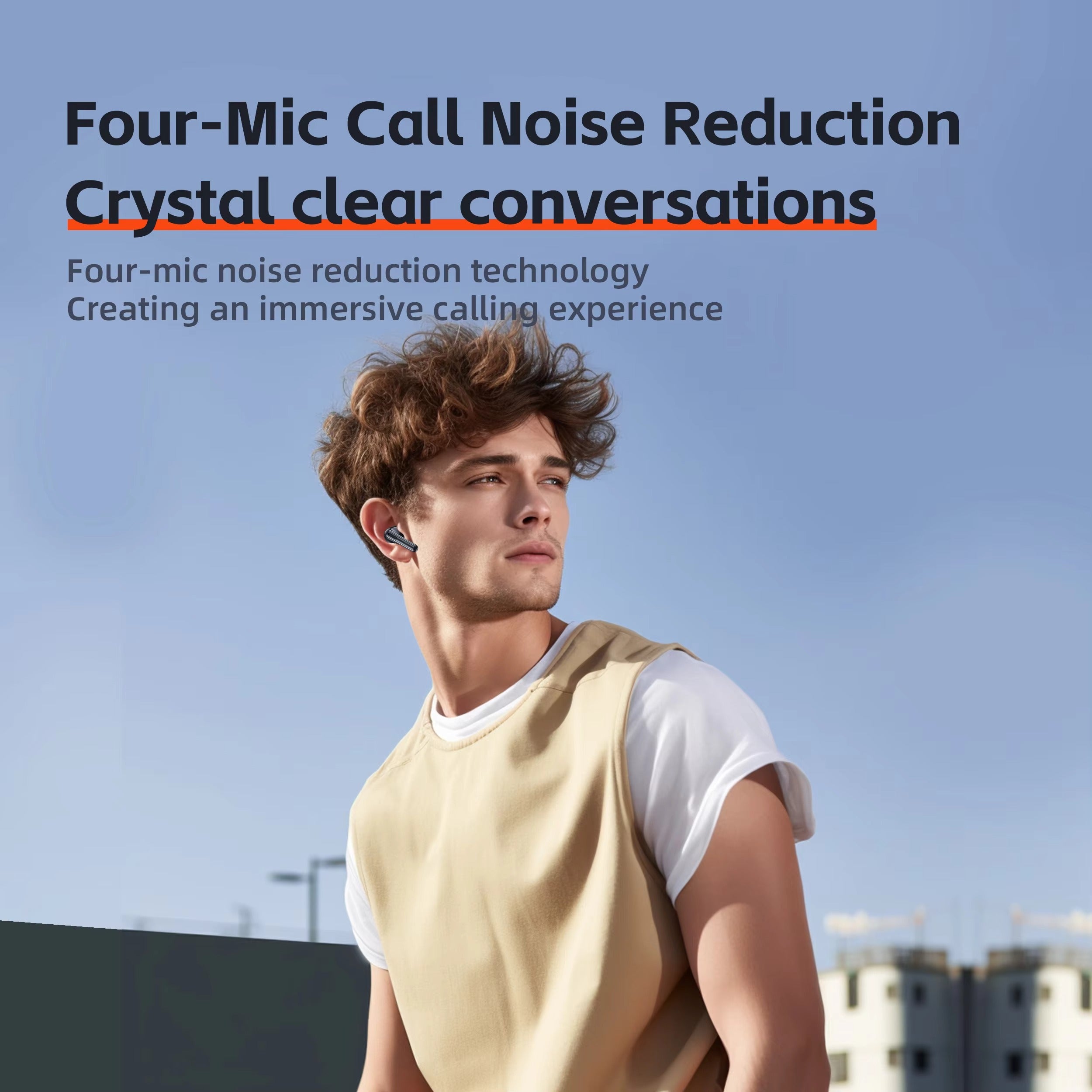 High Quality TWS Bluetooth 5.3 Earphones – 13mm Driver, 4 Mic ENC, Touch Control, LED Display, HiFi Bass, 28H Battery, Waterproof Wireless Headphones