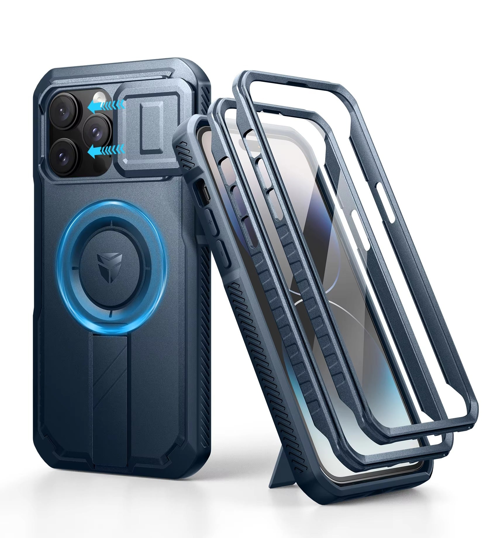 Robust Apple iPhone Case, Camera Protection, Screen Protection, Ultra Thin, Shockproof, Magnetic, Full All Around Protection
