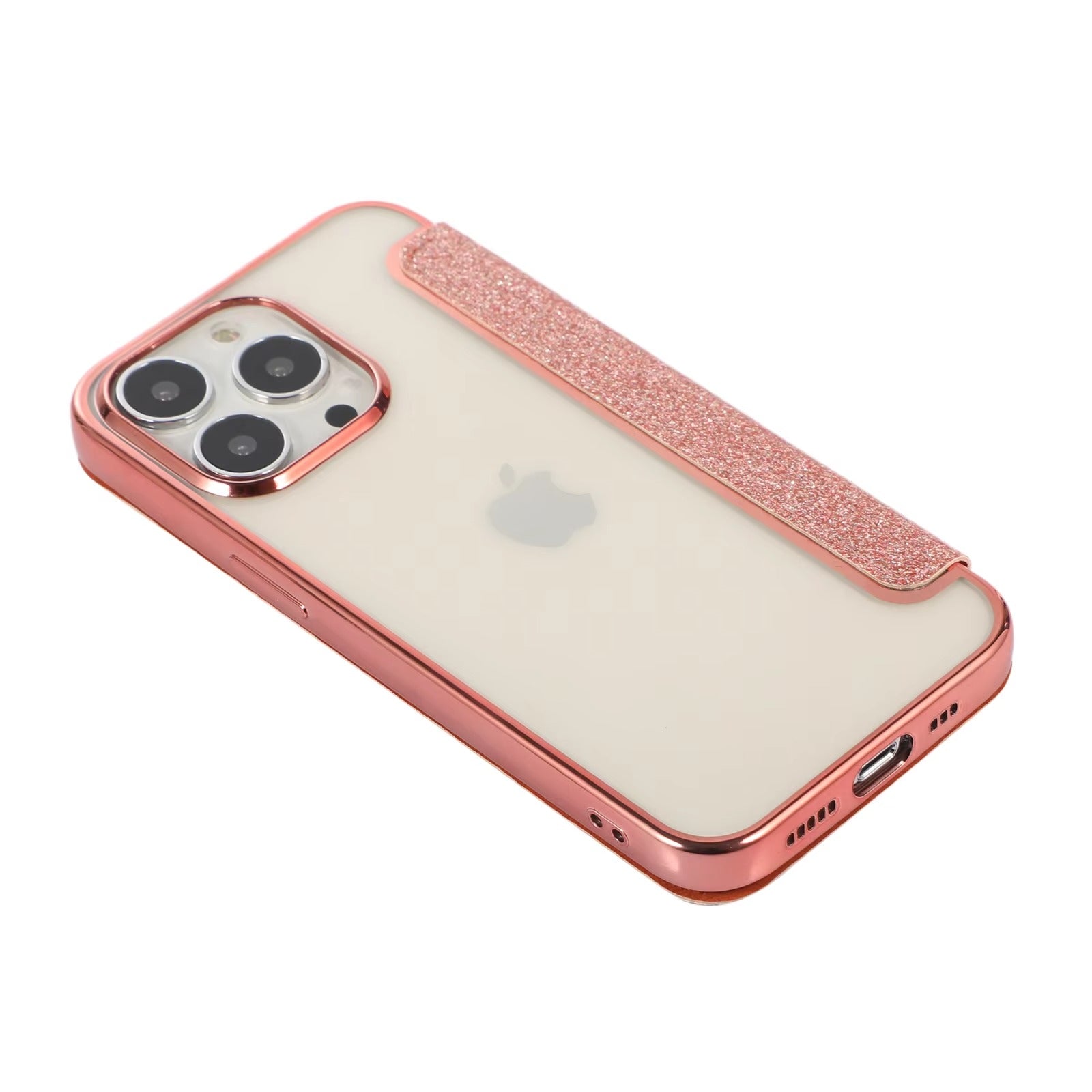 Luxury Apple iPhone Case, MagSafe Compatible, Camera Lens and Screen Protection, Ultra Thin, Shockproof, Magnetic, Full All Around Protection, Glitter Flip Wallet Cover