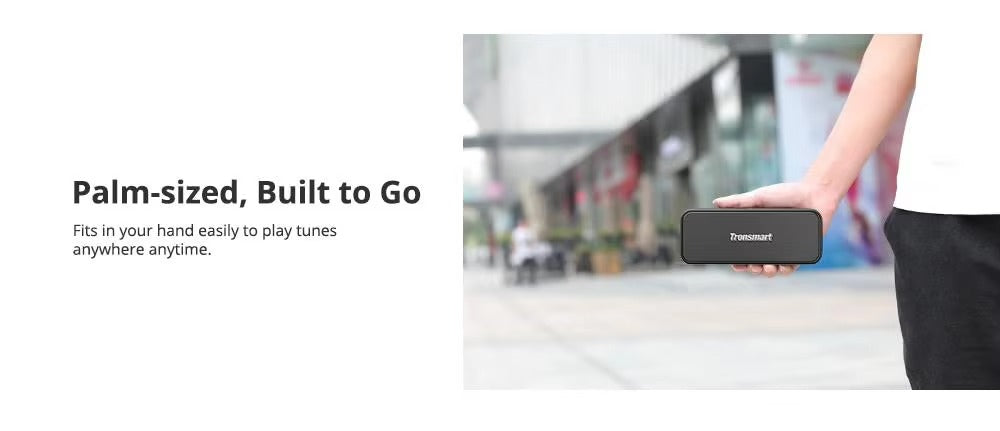 High Quality Portable Bluetooth Speaker – 20W Deep Bass, IPX7 Waterproof, NFC, 24H Playtime, Micro SD, Voice Assistant, True Wireless Stereo, USB-C Charging