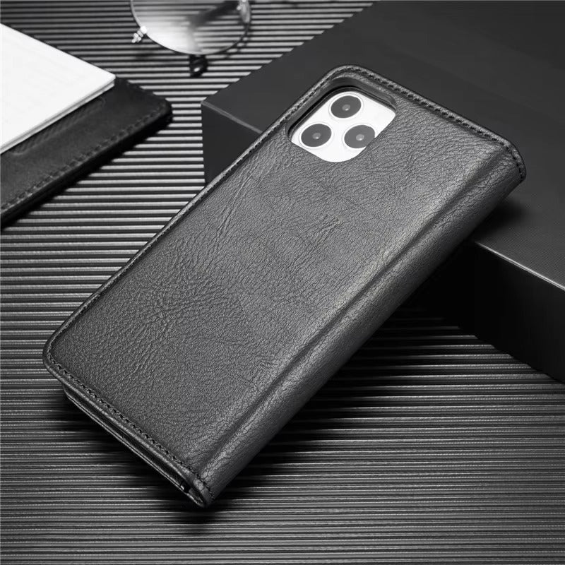 Premium Detachable Leather Apple iPhone Case, MagSafe Compatible, Ultra Thin Magnetic Shockproof Full Protection