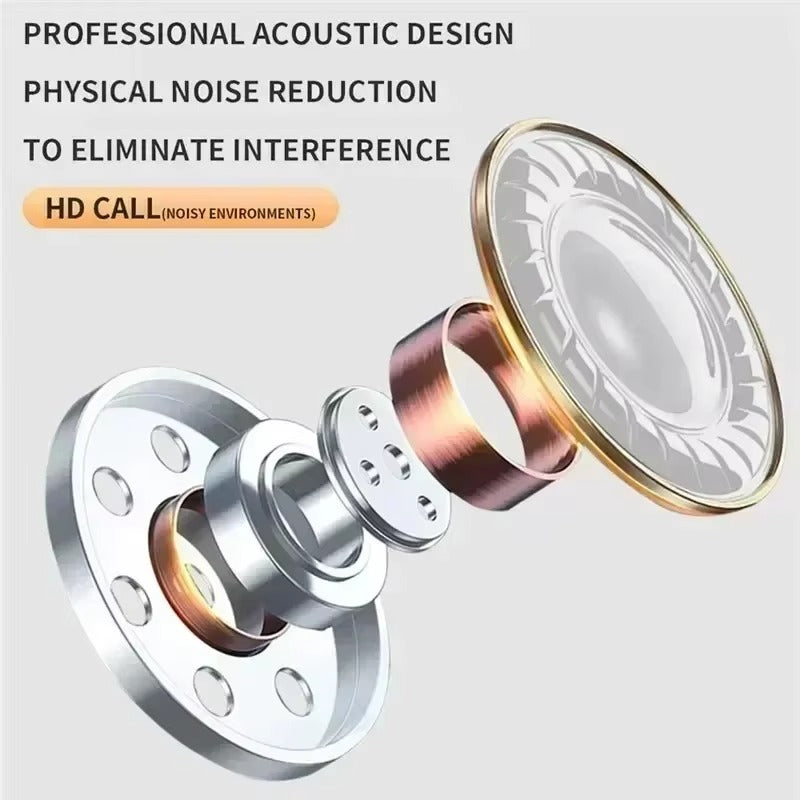 Premium TWS Wireless Earbuds with Mic – Bluetooth 5.0, Noise Cancelling, Touch Control, Long Battery Life, HiFi Stereo Earphones for iOS & Android