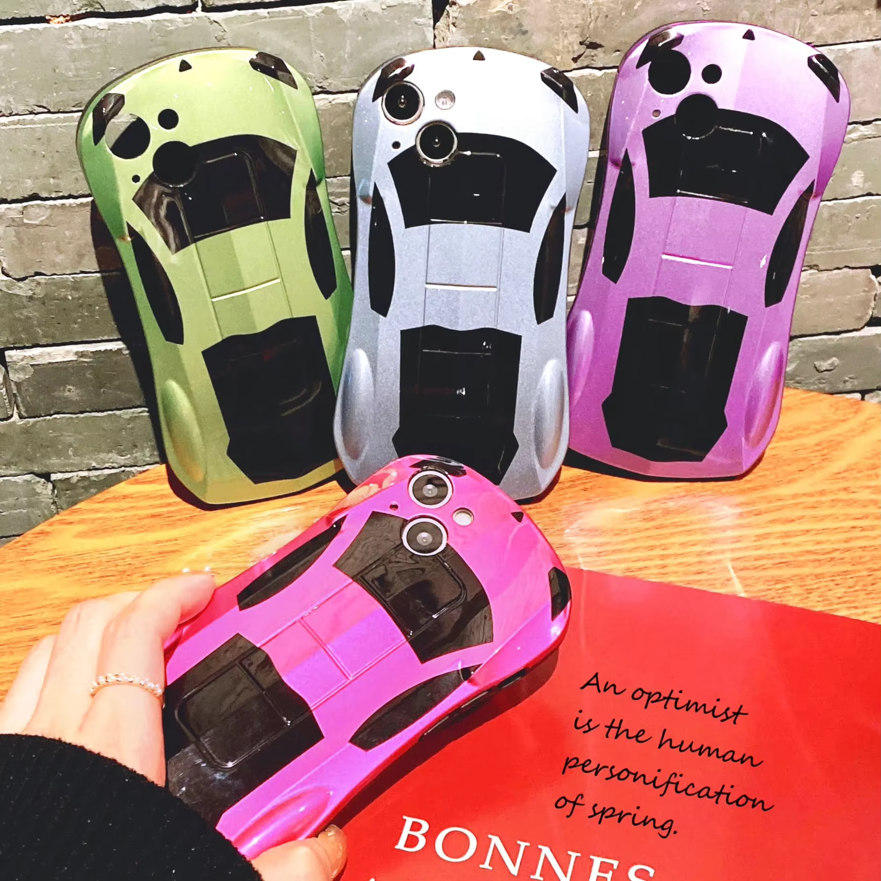 Luxury Apple iPhone Case, MagSafe Compatible, Camera Lens and Screen Protection, Ultra Thin, Shockproof, Magnetic, Full All Around Protection, 3D Sports Car Soft Cover