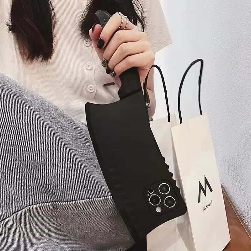 Premium Apple iPhone Case, MagSafe Compatible, Camera Lens and Screen Protection, Ultra Thin, Shockproof, Magnetic, Full All Around Protection, 3D Knife Cartoon Cover