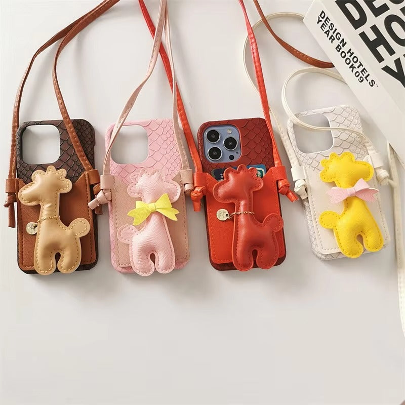 Luxury Apple iPhone Case, MagSafe Compatible, Camera Lens & Screen Protection, Ultra Thin, Shockproof, Magnetic Full All Around Cover – Rhombic Pattern PU Leather Card Holder Case with Lanyard Strap