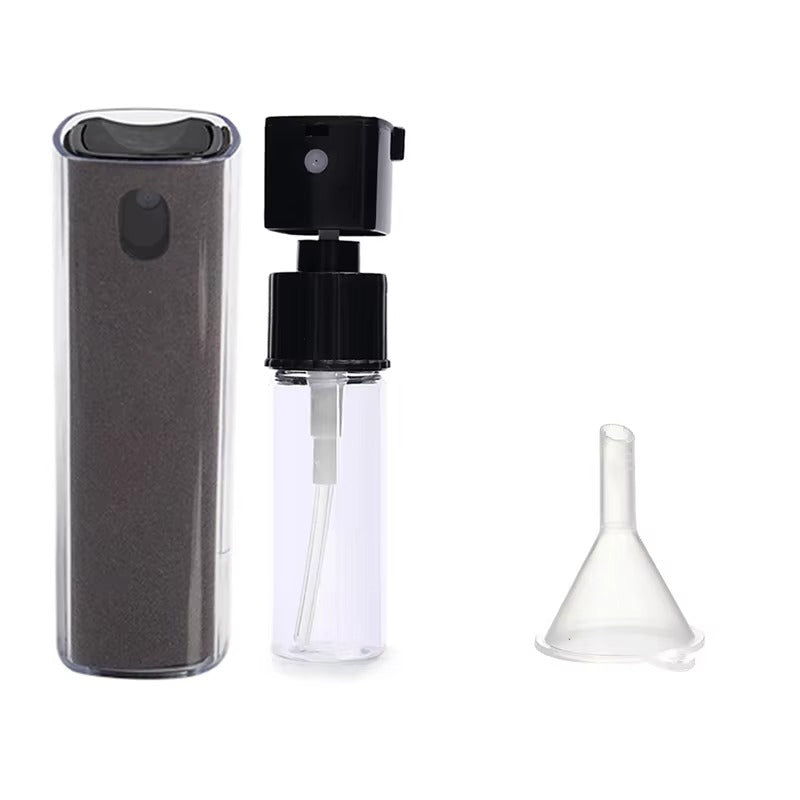 High Quality 2-in-1 Screen Cleaner Spray Reusable Cleaning Cloth for Cell Phones, iPads, Computers, Glasses, and Tablets