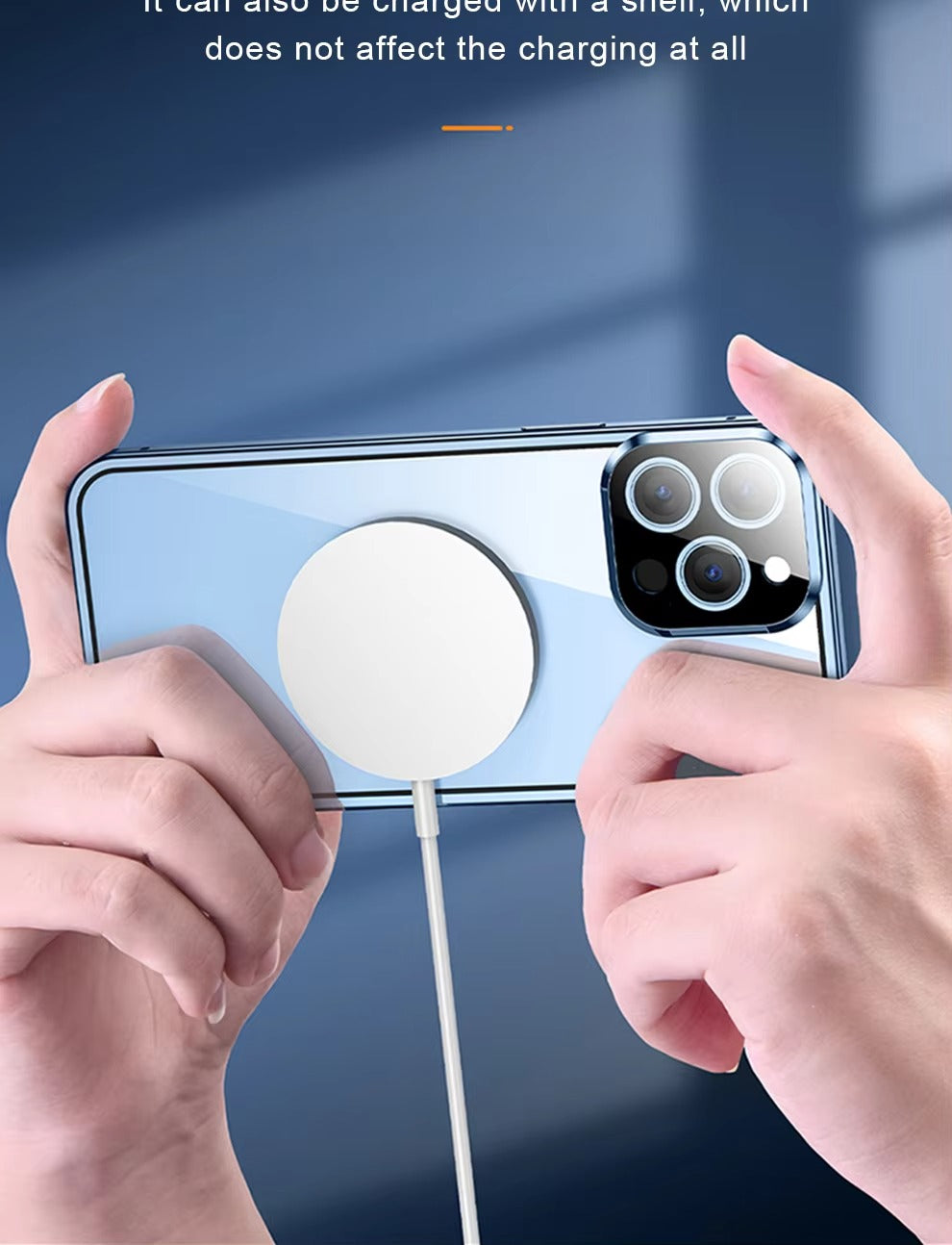 Luxury Apple iPhone Case Compatible, Camera Lens & Screen Protection, Ultra Thin Magnetic Full All Around Protection Cover