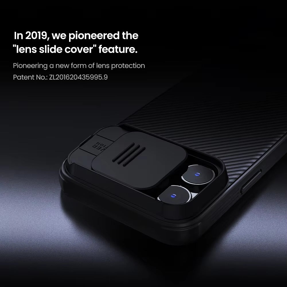 High Quality iPhone Case, MagSafe Compatible, Ultra Thin Magnetic Cover with Screen Guard Slide Camera Lens Protector Panel