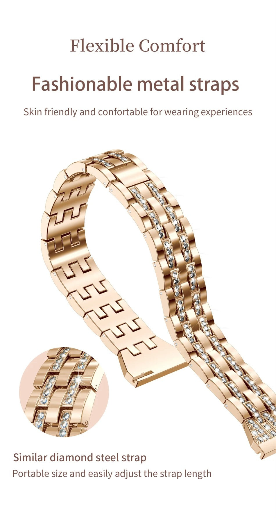 Luxury Women’s Smartwatch for iPhone – Bluetooth Call Fitness Tracker with Blood Pressure Monitor, Waterproof Sport Mode