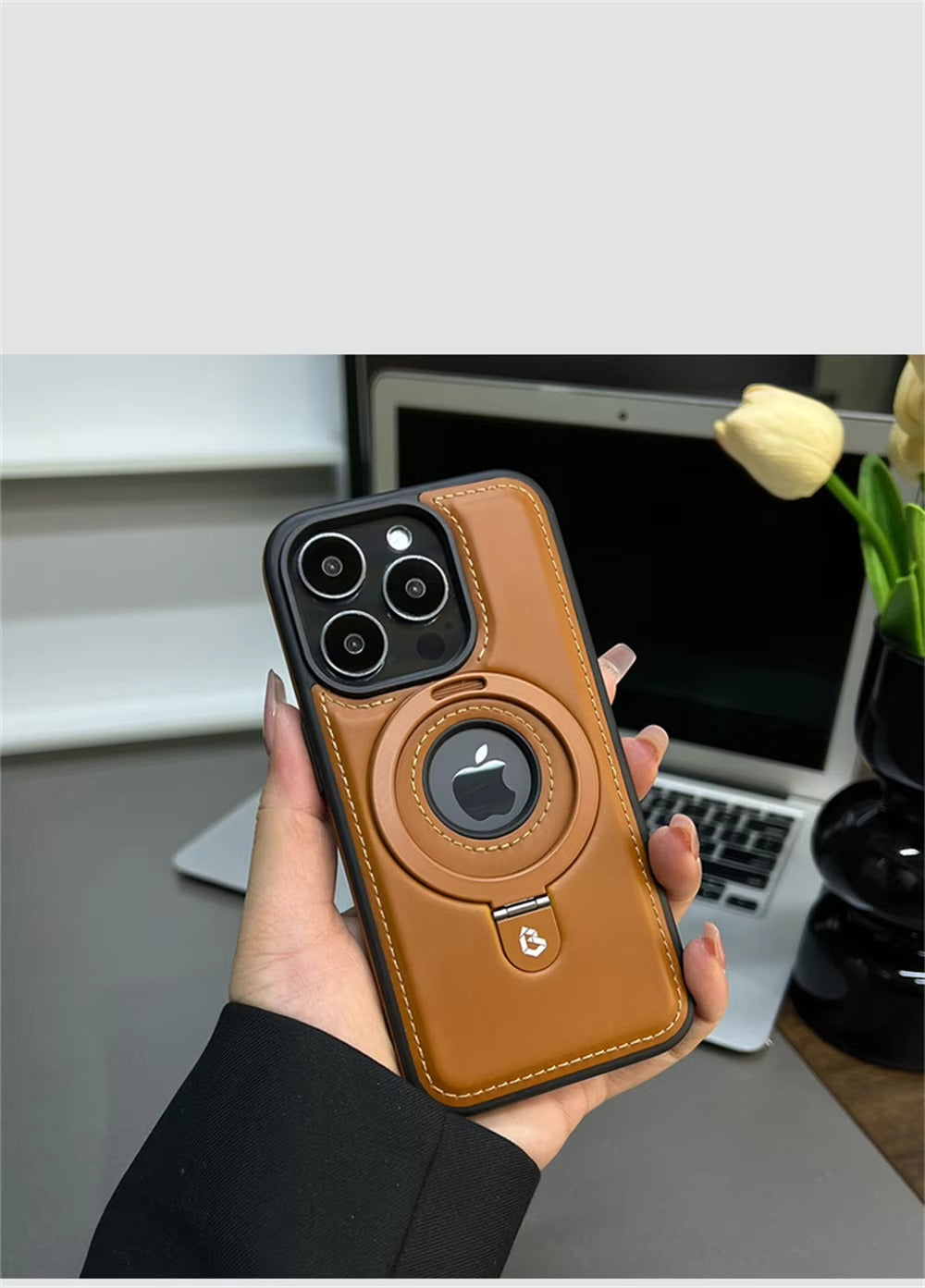 Premium Apple iPhone Case MagSafe Compatible Camera Lens Protection Screen Protection Cover