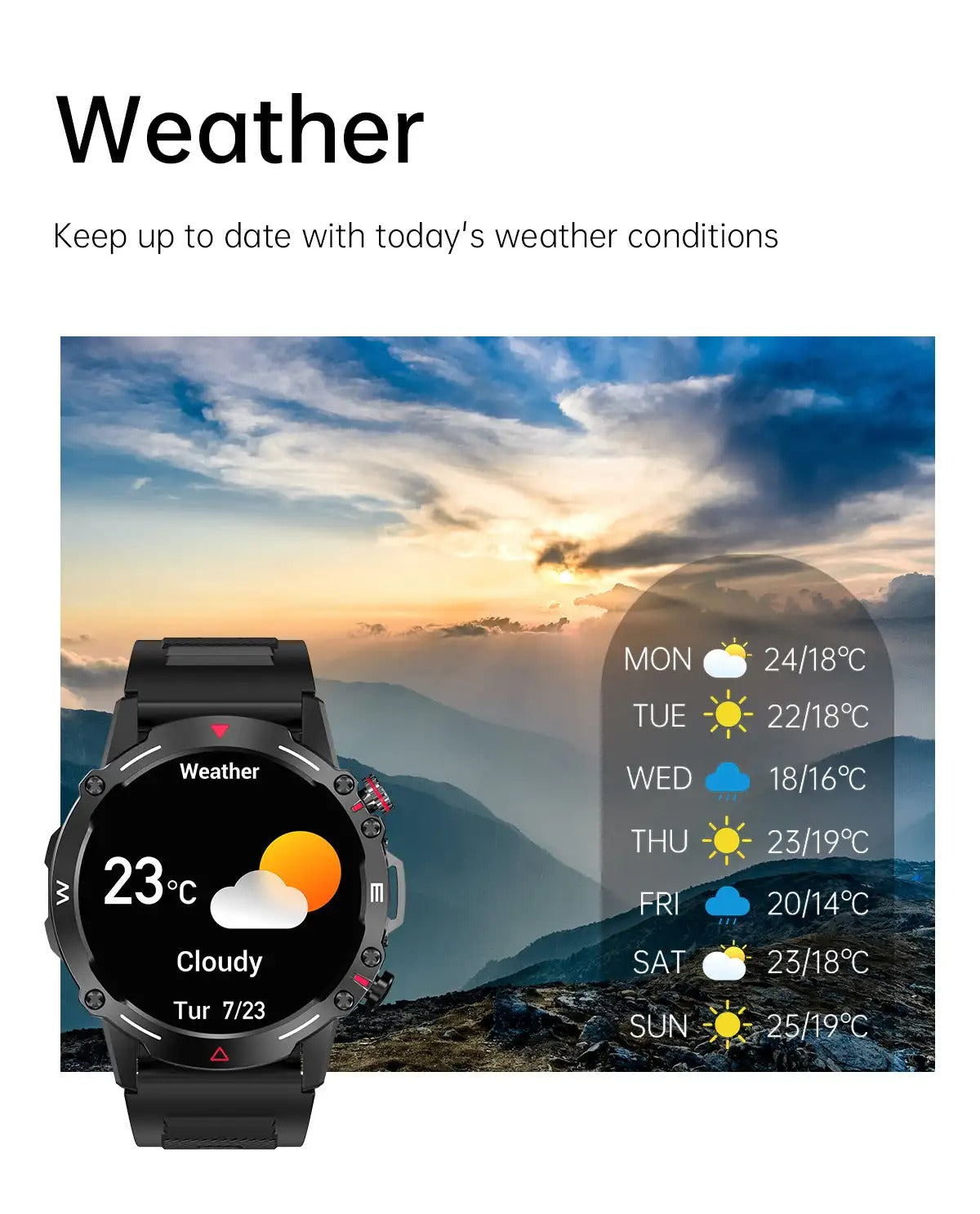 Premium Rugged AMOLED Smartwatch – 1.43" Bluetooth Calling Watch, IP68 Waterproof, Fitness Tracker, SpO2, Sleep Monitor, Voice Assistant, Long Battery Life