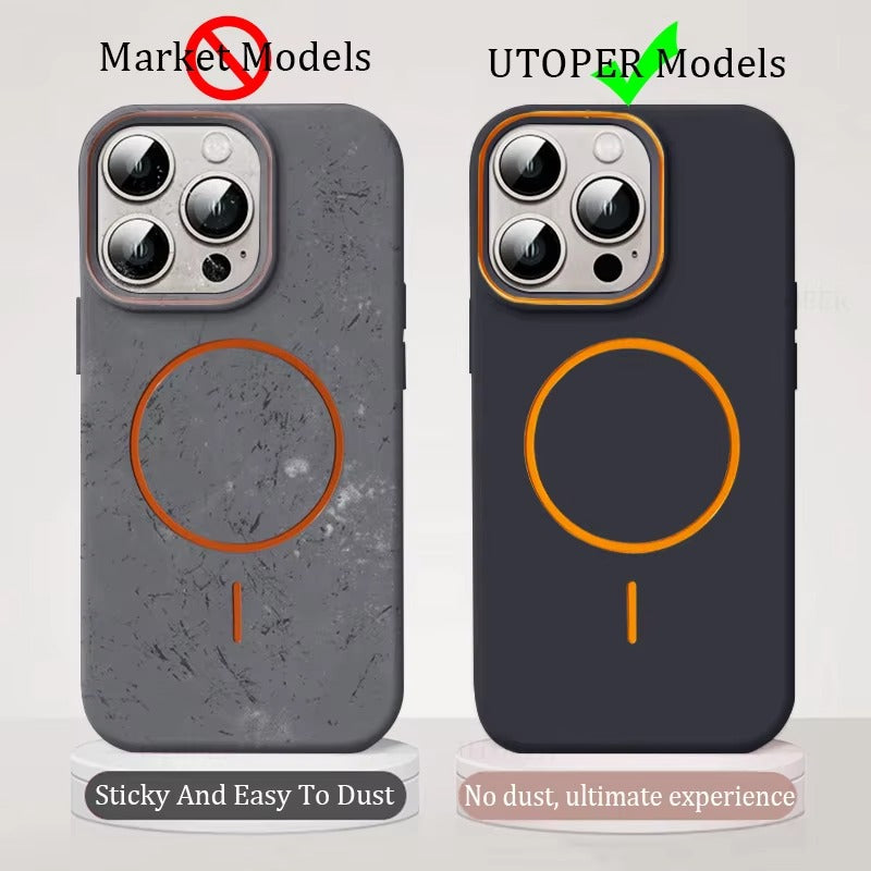 Premium Apple iPhone Case Camera Lens & Screen Protection, Ultra Thin Shockproof Magnetic Full All Around Protection Cover