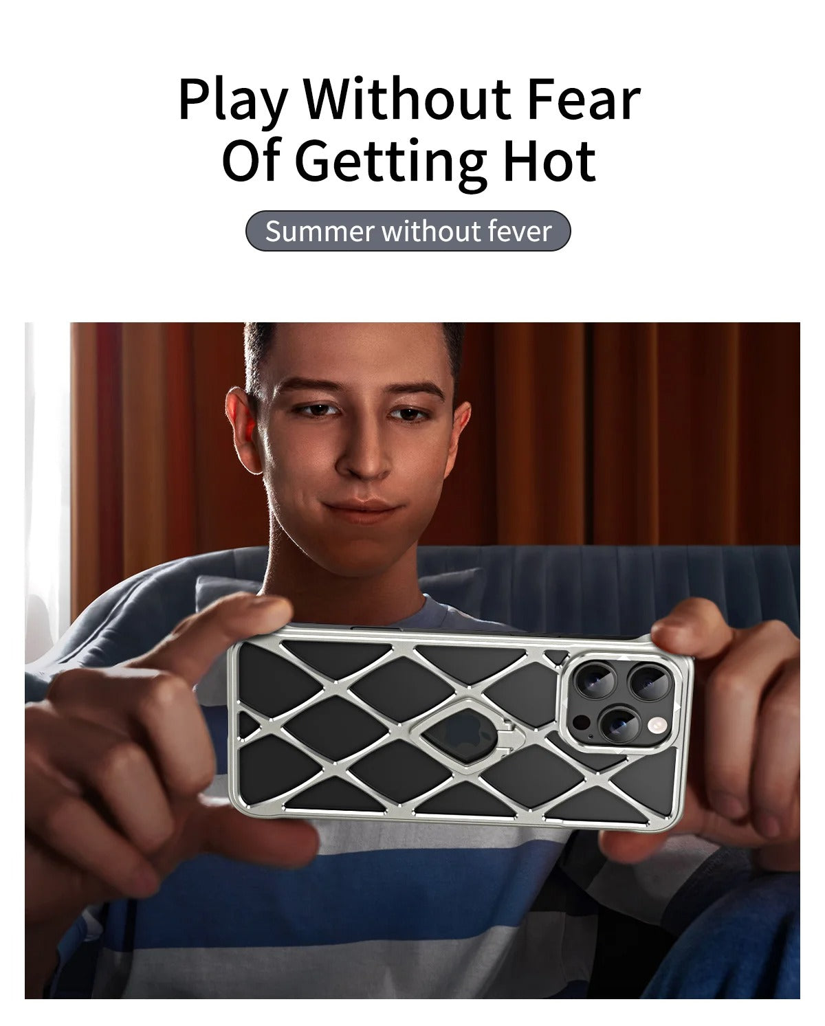 Luxury Apple iPhone Case, MagSafe Compatible, Camera Lens & Screen Protection, Ultra Thin, Shockproof, Magnetic Full All Around Cover – Ultra-Light Metal Bracket Case with Heat Dissipation & Shockproof Design