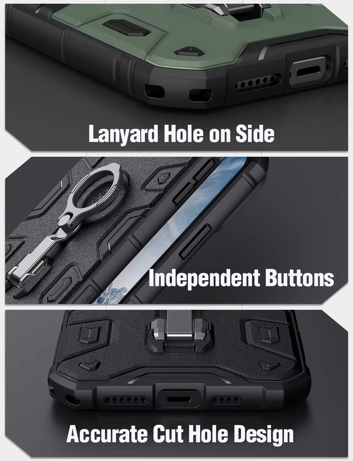 Premium Apple iPhone Case, MagSafe Compatible, Camera Lens & Screen Protection, Ultra Thin, Shockproof, Magnetic Full All Around Cover – Heavy Duty Hard PC Case with Slide Camera Cover & Built-In Kickstand