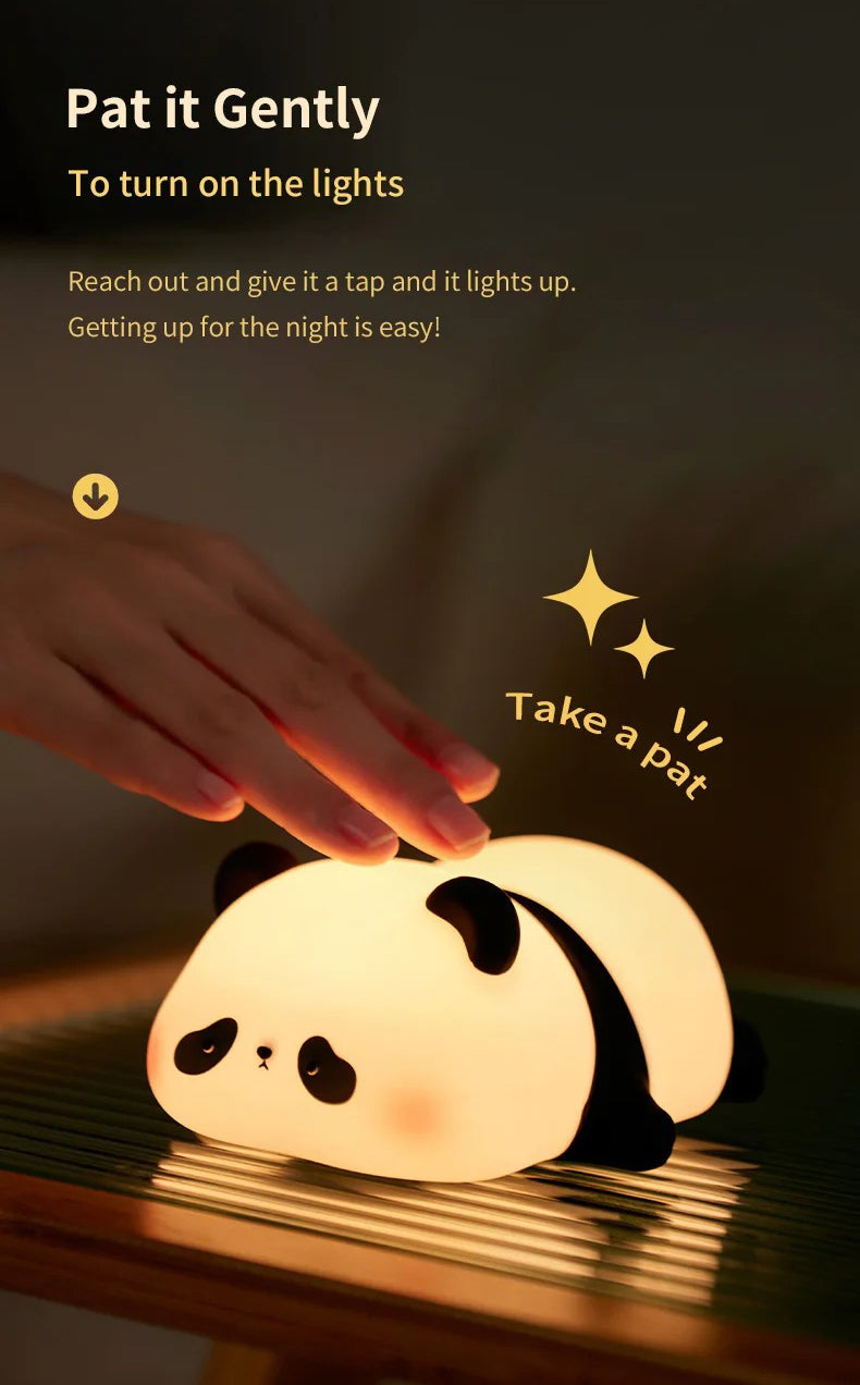 Premium Cute Animal LED Night Light – Touch Sensor, USB Rechargeable Silicone Lamp, 3 Brightness Levels, 30-Min Timer, Bedside Kids Room Decor, Portable & Soft Glow