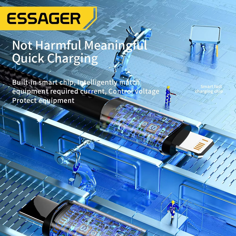 Premium, USB-C to Lightning Cable – 20W Fast Charging Wire for iPhone, iPad, MacBook, Type-C to Lightning Data Cable