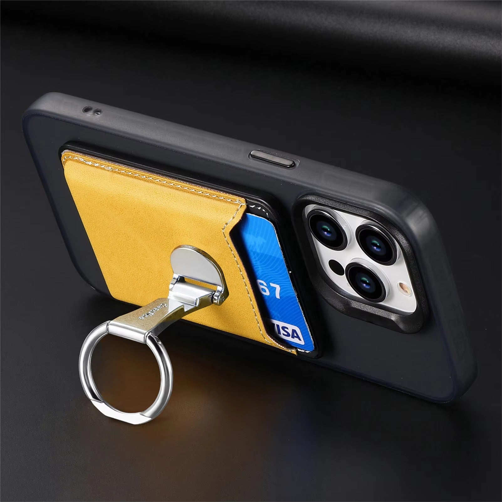 Premium Magnetic Wallet Case for Apple MagSafe – Strong Attraction, Multiple Card Slots, Stand Function for Smartphones