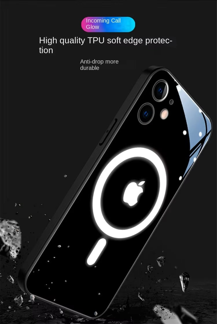 Premium Apple iPhone Case, MagSafe Compatible, Camera Lens and Screen Protection, Ultra Thin, Shockproof, Magnetic, Full All Around Protection, Flash Call LED Cover