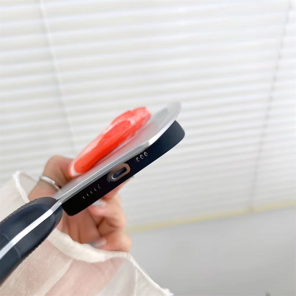 Premium Apple iPhone Case, MagSafe Compatible, Camera Lens and Screen Protection, Ultra Thin, Shockproof, Magnetic, Full All Around Protection, 3D Knife Cartoon Cover