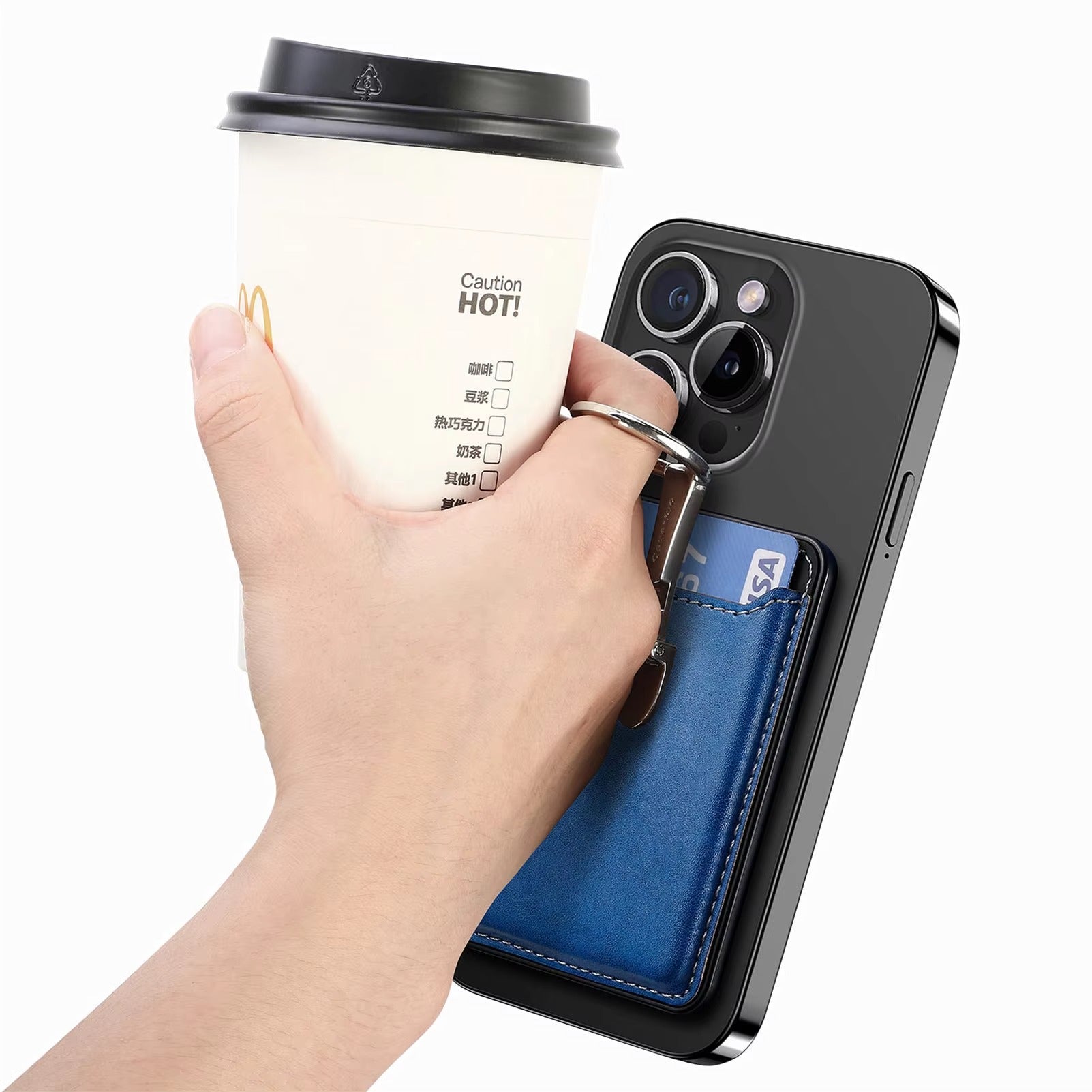 Premium Magnetic Wallet Case for Apple MagSafe – Strong Attraction, Multiple Card Slots, Stand Function for Smartphones