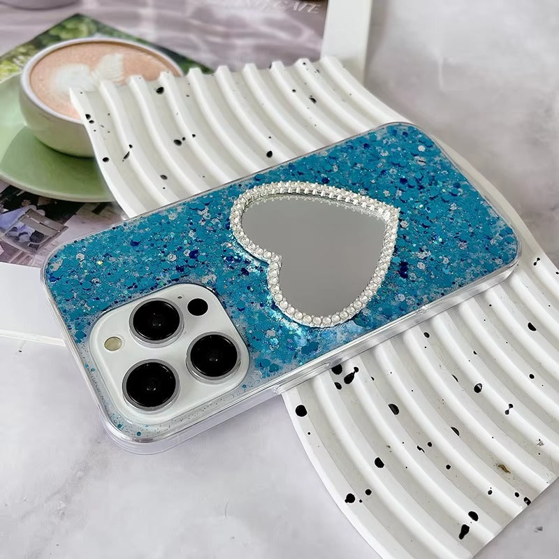 Luxury Apple iPhone Case, MagSafe Compatible, Camera Lens and Screen Protection, Ultra Thin, Shockproof, Magnetic, Full All Around Protection, Glitter Mirror Soft Cover