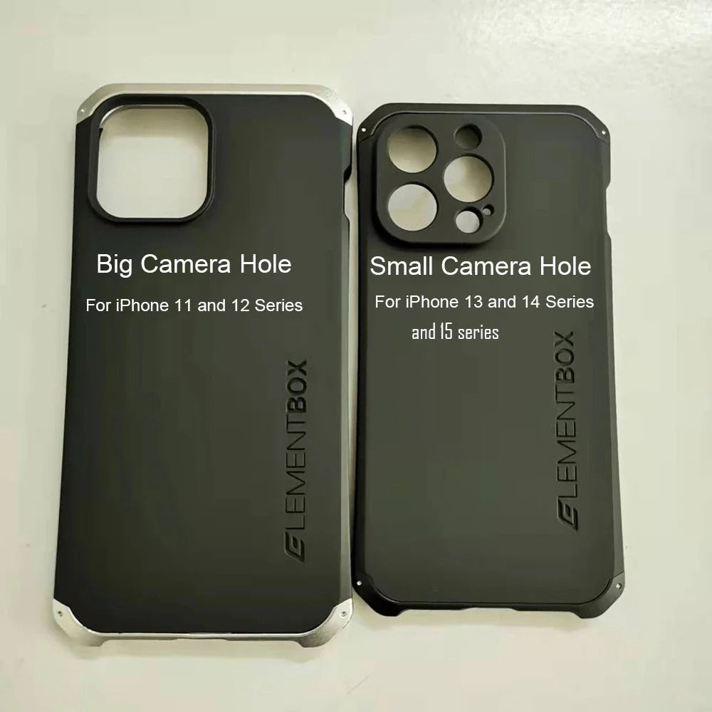 Robust Apple iPhone Case, MagSafe Compatible, Camera Lens & Screen Protection, Ultra Thin, Shockproof, Magnetic Full All Around Cover – Shockproof Metal Armor Case with Aluminum + PC Shell for Rugged Durability