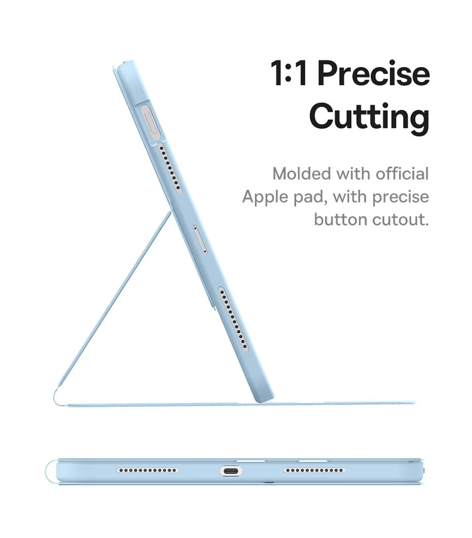 Premium Magnetic iPad Case with Pencil Holder – Slim Smart Cover with Auto SleepCompatible with 10.2", 10.9", 11", 12.9" Tablets