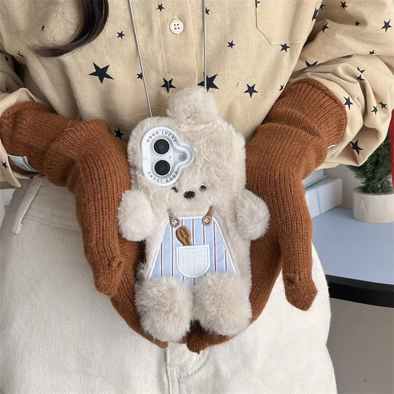 Luxury Apple iPhone Case, MagSafe Compatible, Camera Lens and Screen Protection, Ultra Thin, Shockproof, Magnetic, Full All Around Protection, Fluffy Rabbit Fur Cover