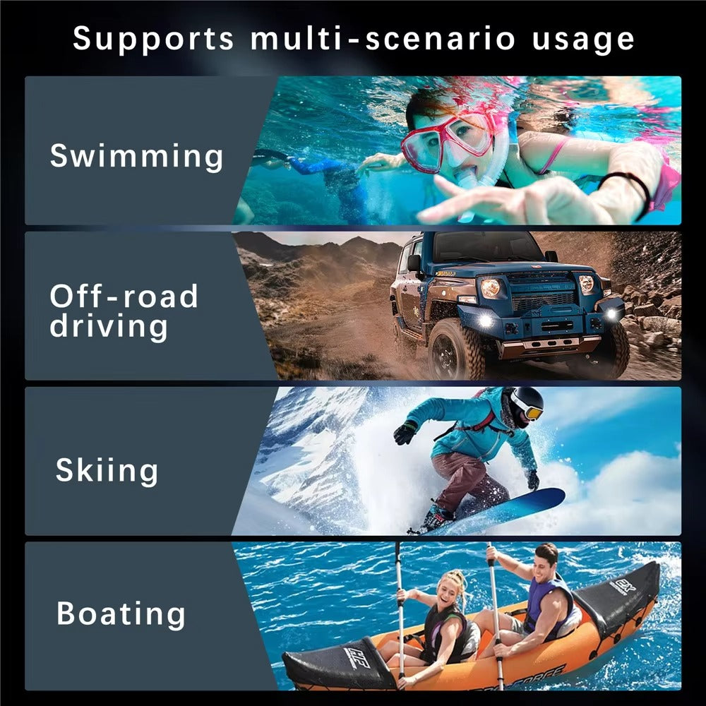 High Quality Apple iPhone Case MagSafe Compatible, Camera Lens & Screen Protection, Ultra Thin Shockproof Magnetic Full All Around Protection Cover with IP68 Snowproof Design