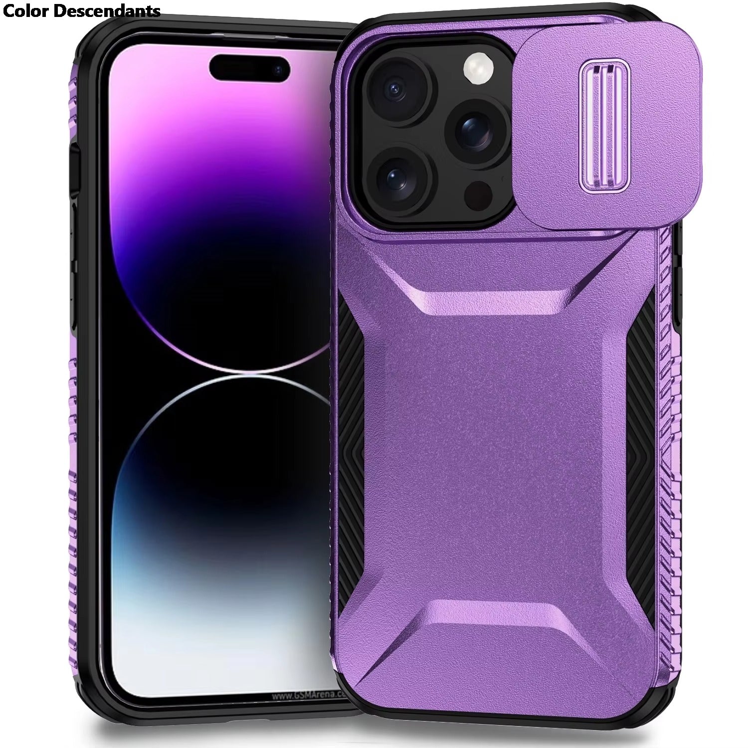 Robust Apple iPhone Case MagSafe Compatible, Camera Lens & Screen Protection, Cover with Slide Lens Armor Shell