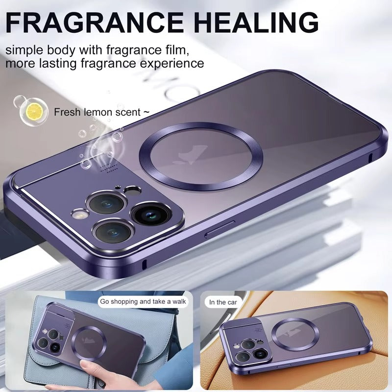 Luxury Magnetic Apple iPhone Case, MagSafe Compatible, Ultra Thin Shockproof Full Protection Cover with Wireless Charging