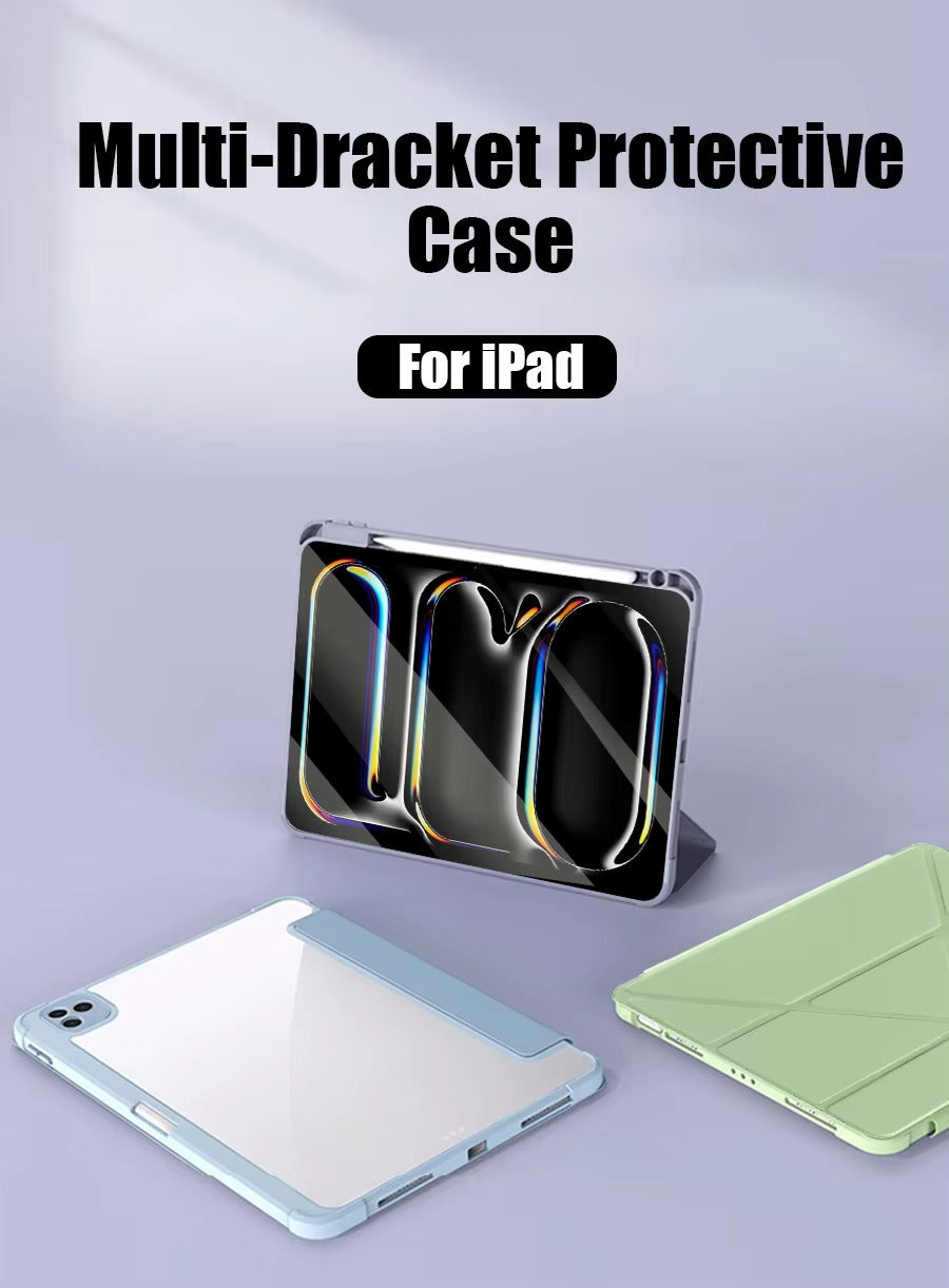Premium iPad Case with Pencil Holder – Magnetic Protective Cover , Compatible with 10.2", 11", 12.9", 13" Tablet Sizes