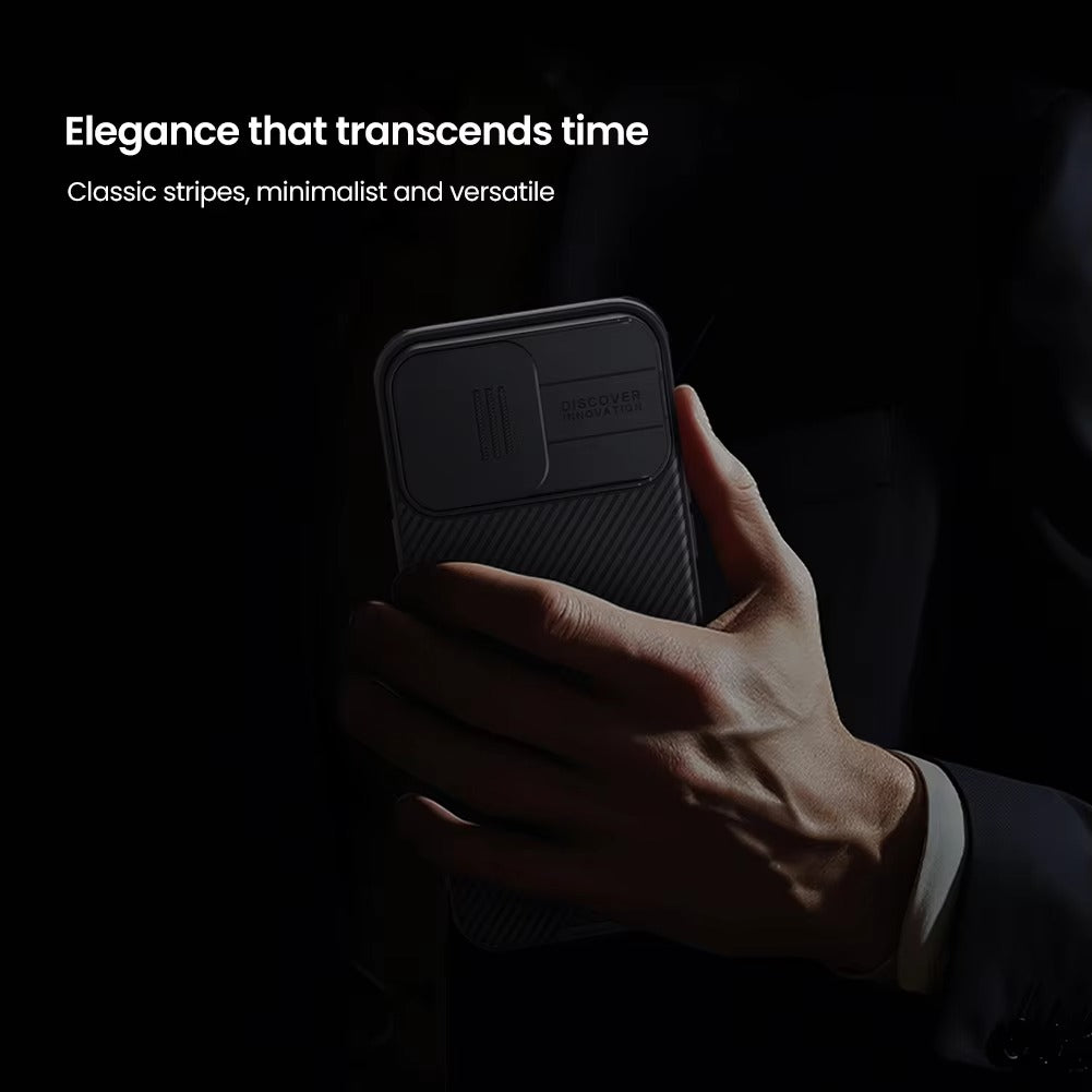 High Quality iPhone Case, MagSafe Compatible, Ultra Thin Magnetic Cover with Screen Guard Slide Camera Lens Protector Panel