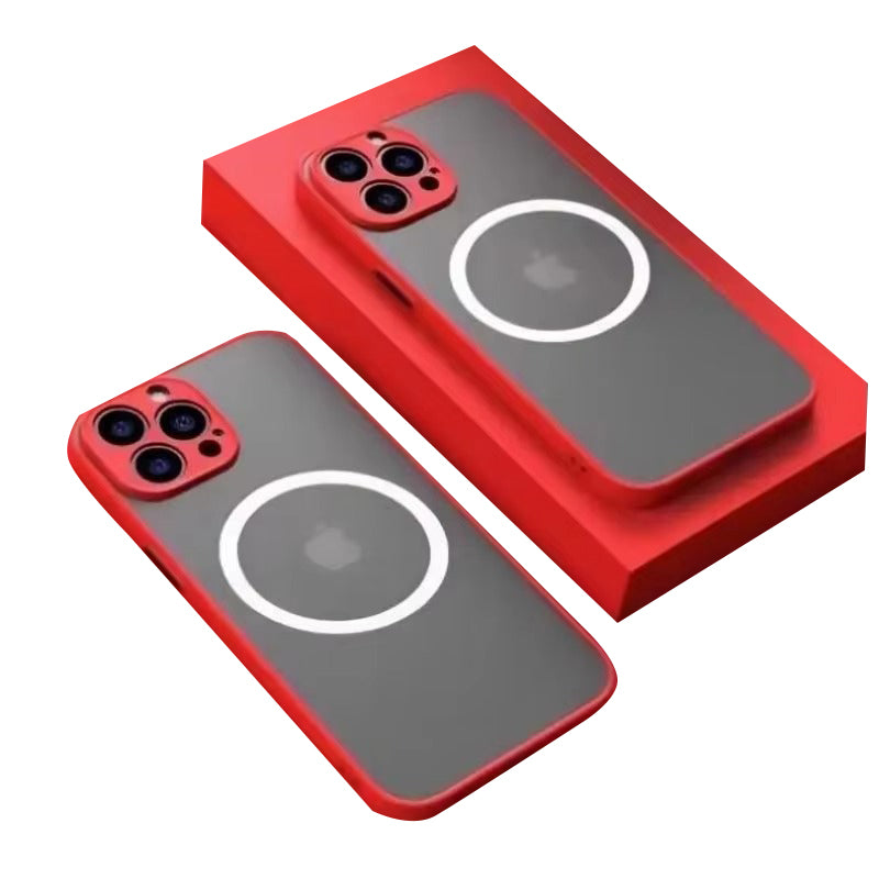 Luxury Apple iPhone Case Camera Lens & Screen Protection, Ultra Thin Shockproof Magnetic Full All Around Protection Cover