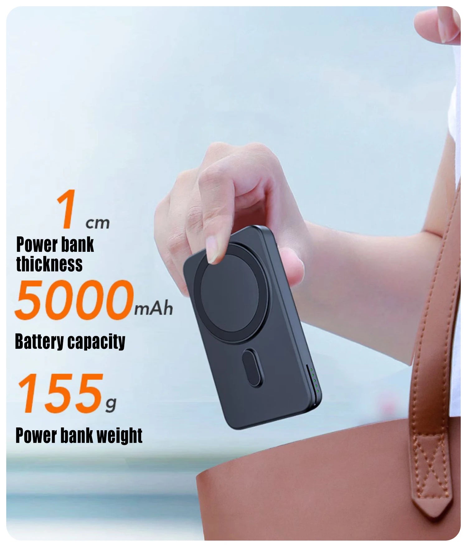 Premium 3-in-1 Magnetic Wireless Charging Station & Portable Power Bank – Fast Charger for iPhone, Apple Watch & AirPods with Detachable Design