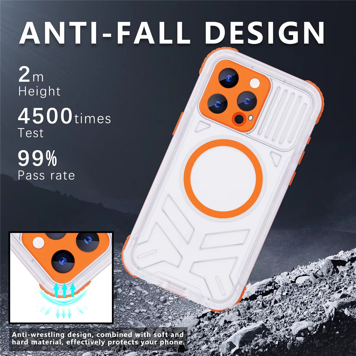 Luxury Apple iPhone Case MagSafe Compatible, Camera Lens & Screen Protection, Ultra Thin Shockproof Magnetic Full All Around Protection Cover with IP68 Waterproof Matte Finish