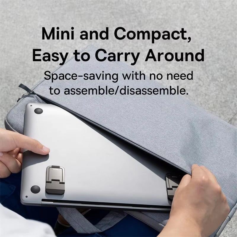 Premium, Portable, Mini Laptop Stand for MacBook, Computer, Keyboard Holder, Adjustable, Foldable, Lightweight Baseus Support for Desk, Travel, Work