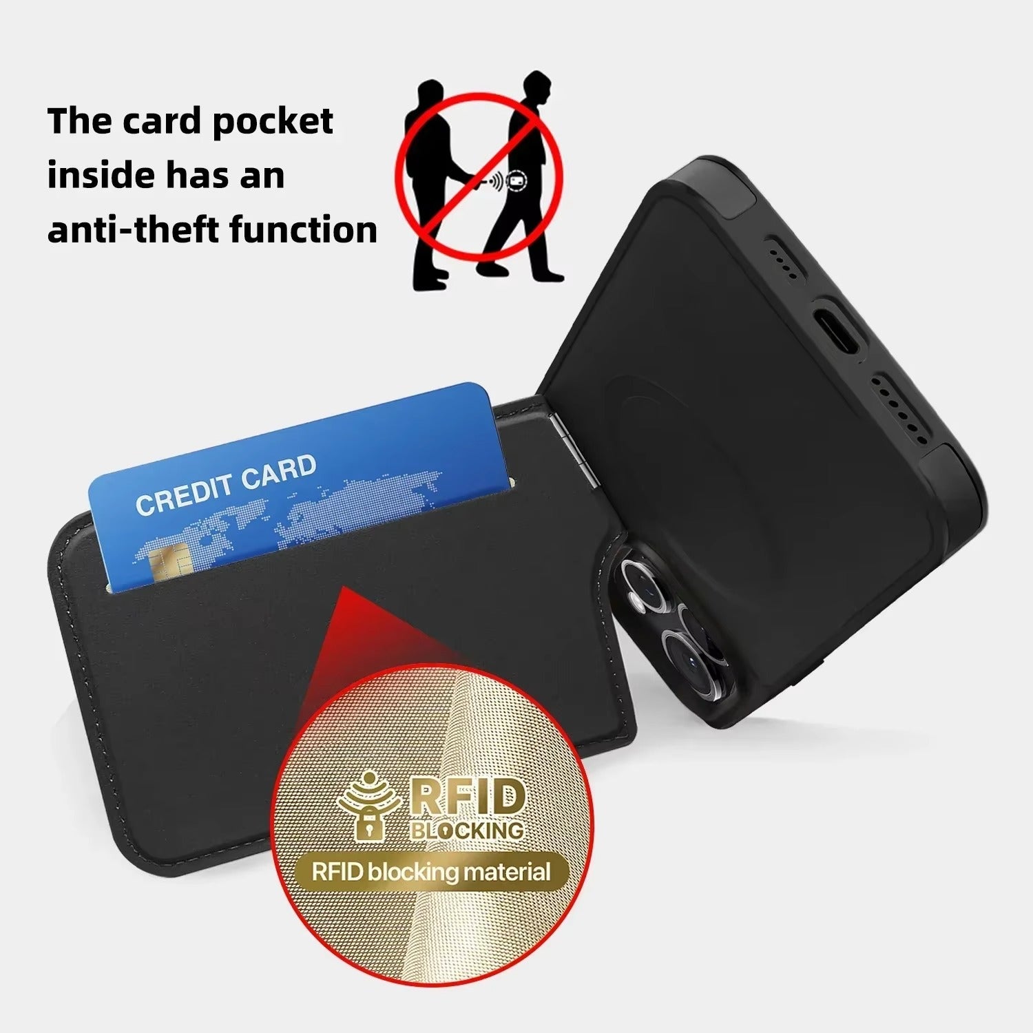 Luxury Apple iPhone Case, MagSafe Compatible, Camera Lens and Screen Protection, Ultra Thin, Shockproof, Magnetic, Full All Around Protection, Wallet Stand Card Cover