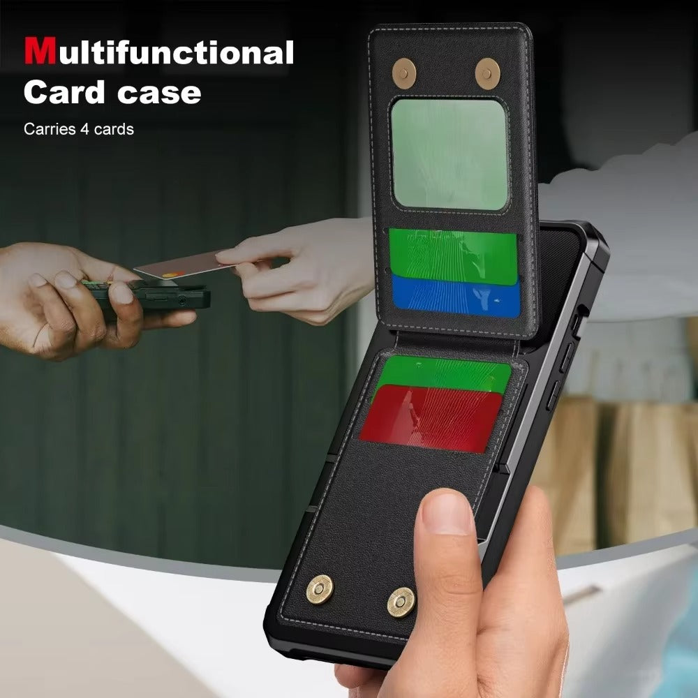 Premium Apple iPhone Case, MagSafe Compatible, Camera Lens and Screen Protection, Ultra Thin, Shockproof, Magnetic, Full All Around Protection, Flip Wallet Stand Cover