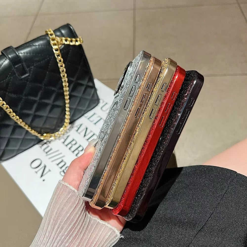 Luxury Apple iPhone Case, MagSafe Compatible, Camera Lens & Screen Protection, Ultra Thin, Shockproof, Magnetic Full All Around Cover – Bling Glitter Magnetic Case with Shockproof Protective Back for Stylish Appeal