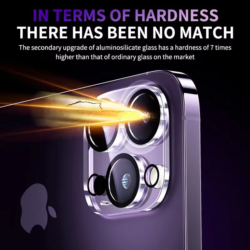 Ultra Thin Camera Lens Protector for iPhone – 4PCS Full Coverage Tempered Glass, Anti-Scratch, Dust-Free, Anti-Fingerprint, HD Clarity, Strong Adhesion