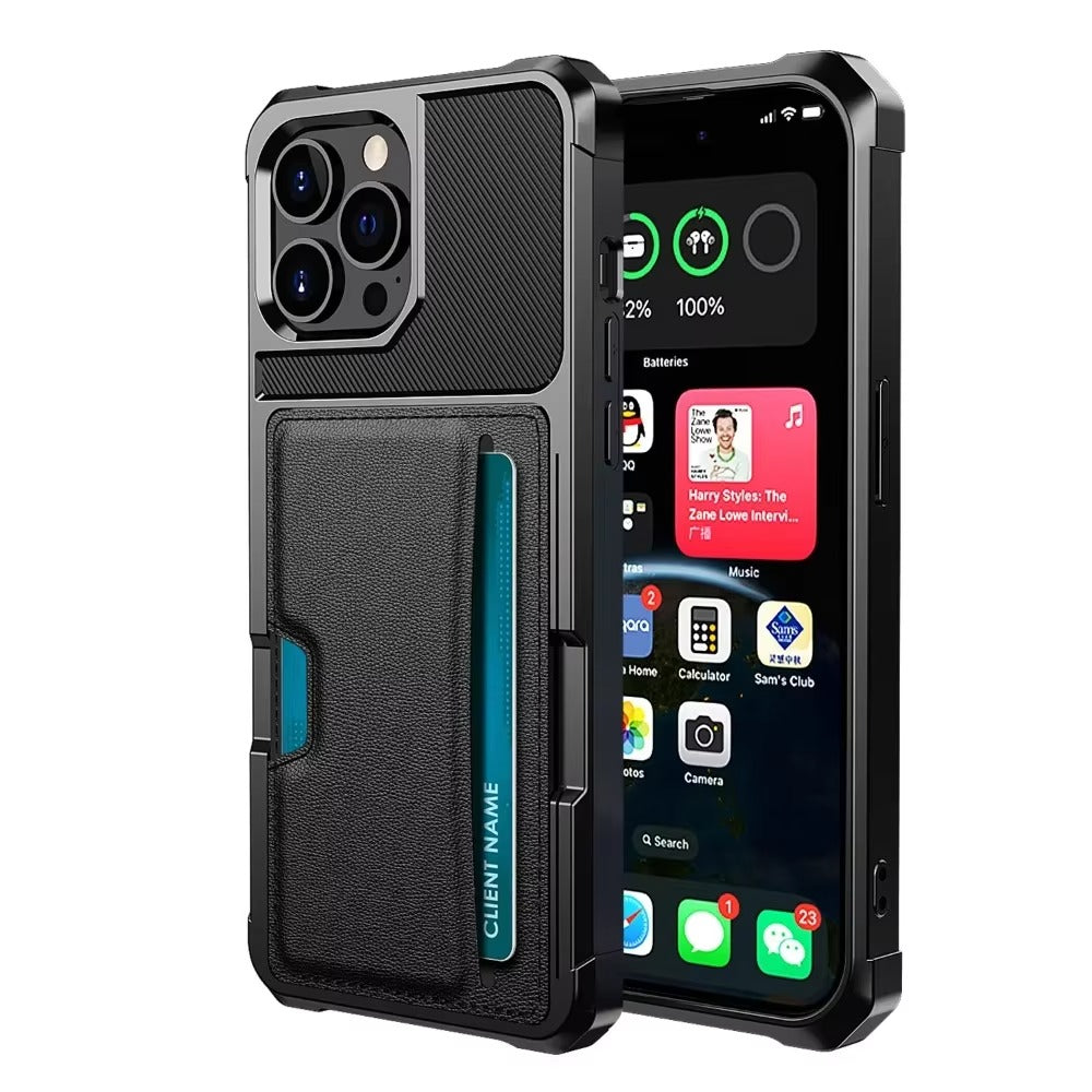 Robust Apple iPhone Case, MagSafe Compatible, Camera Lens and Screen Protection, Ultra Thin, Shockproof, Magnetic, Full All Around Protection, Armor Card Slot Cover