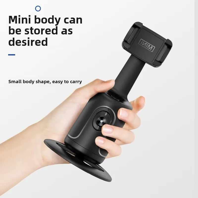 High Quality AI Face Tracking Phone Tripod Stand – 360° Rotation, No App Needed, Auto Follow, Stabilizer, Smart Camera Holder for Vlog & Live