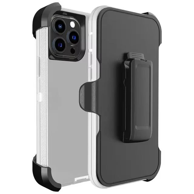 High Quality Apple iPhone Case, MagSafe Compatible, Camera Lens & Screen Protection, Ultra Thin, Shockproof, Magnetic Full All Around Cover – 3-in-1 Rugged Armor Case with Belt Clip & Dual-Layer PC+TPU Protection