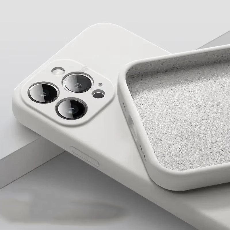 High Quality Apple iPhone Case, MagSafe Compatible, Camera Lens & Screen Protection, Ultra Thin, Shockproof, Magnetic Full All Around Cover – Soft Silicone Solid Color Case with Antiskid Grip & Protective Finish