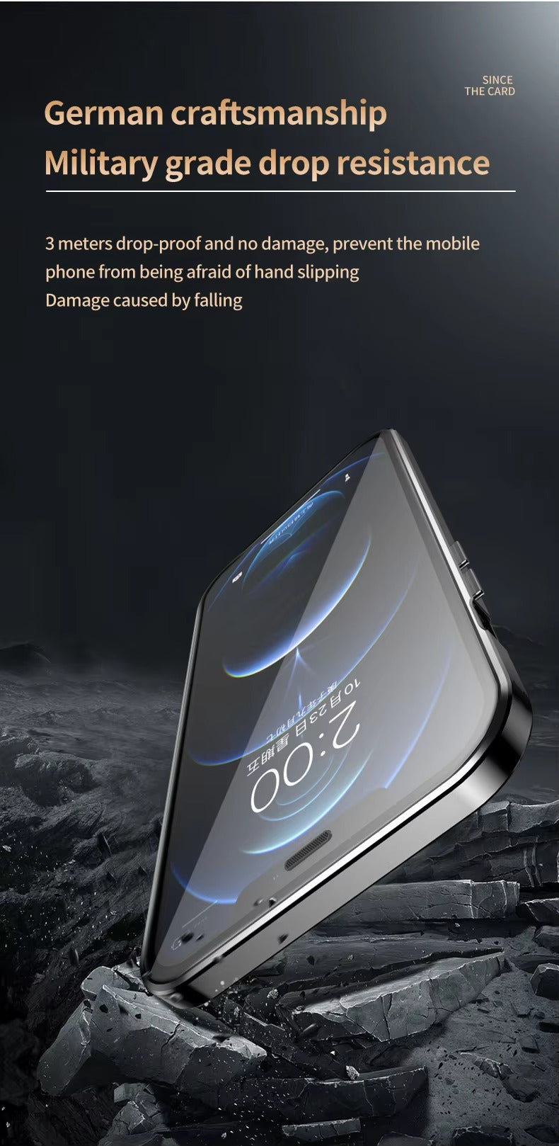 Premium Apple iPhone Case, MagSafe Compatible, Camera Lens & Screen Protection, Ultra Thin, Shockproof, Magnetic Full All Around Cover – 360° Metal Frame Case with Aluminum Alloy & Full Screen Protection