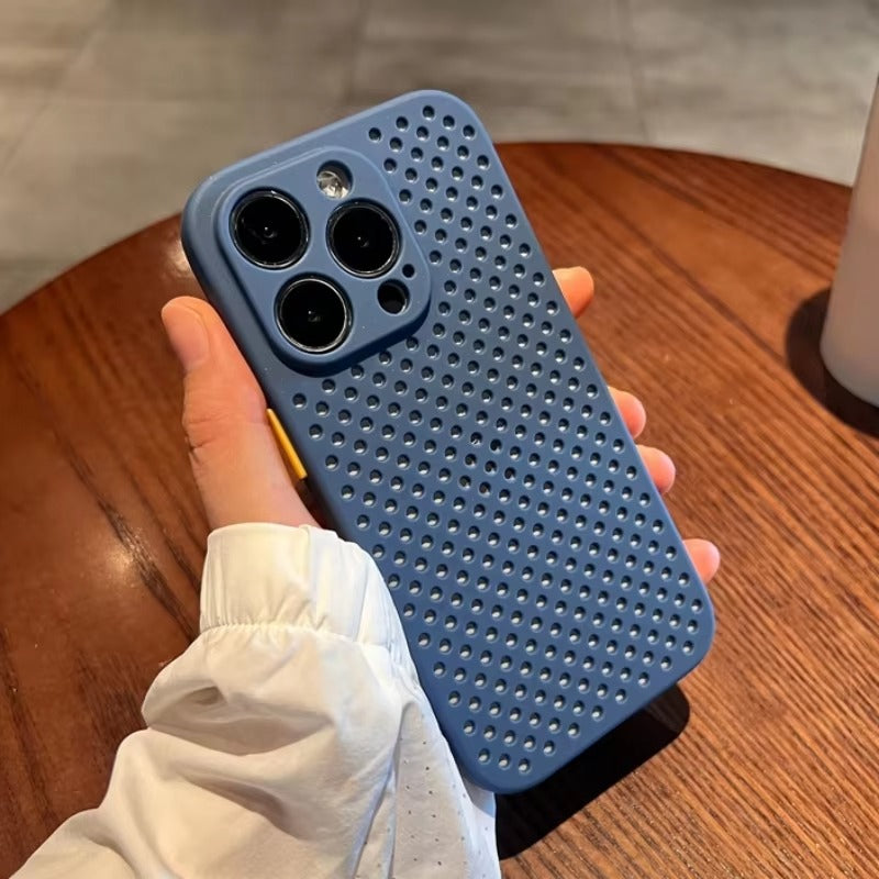 Luxury Apple iPhone Case, MagSafe Compatible, Camera Lens & Screen Protection, Ultra Thin, Shockproof, Magnetic Full All Around Cover – Hollow Soft Case with Heat Dissipation Design & Plain Color Ultra Thin Finish