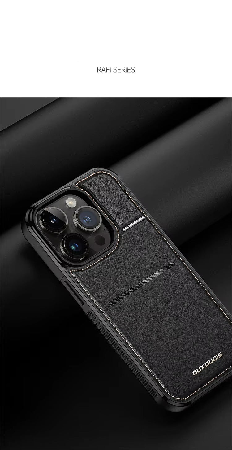 Luxury Apple iPhone Case, MagSafe Compatible, Camera Lens and Screen Protection, Ultra Thin, Shockproof, Magnetic, Full All Around Protection, PU Leather Business Cover