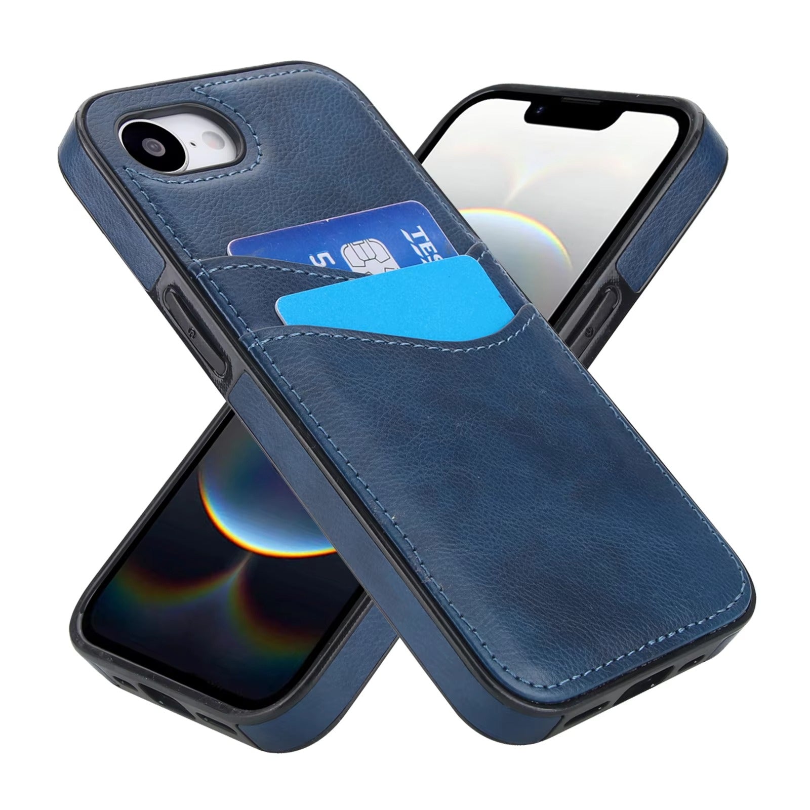 Premium Apple iPhone Case, MagSafe Compatible, Camera Lens and Screen Protection, Ultra Thin, Shockproof, Magnetic, Full All Around Protection, Leather Card Wallet Cover