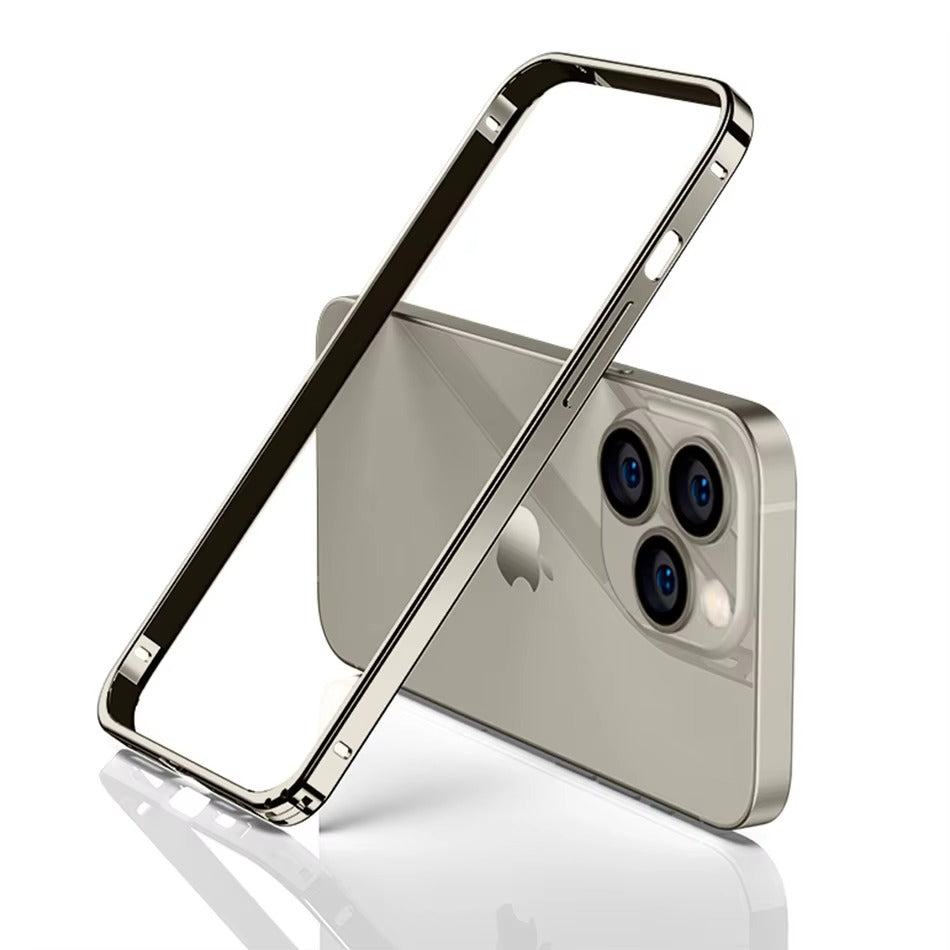 Luxury Apple iPhone Case, MagSafe Compatible, Camera Lens & Screen Protection, Ultra Thin, Shockproof, Magnetic Full All Around Cover – Lightweight Aluminum Metal Frame Bumper Case with Thin Alloy Back Protection
